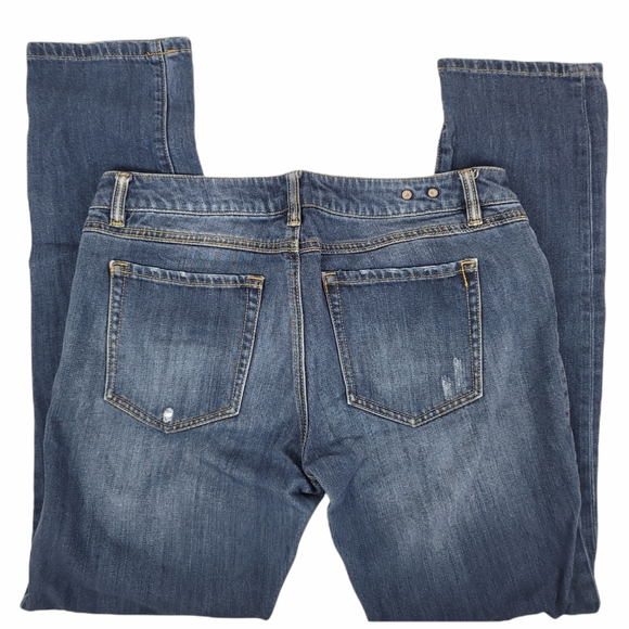 CAbi Slim Boyfriend Distressed Jeans SZ 6 - Picture 5 of 12